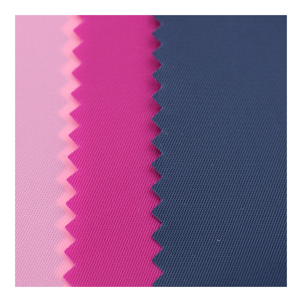 water resistant waterproof plain dyeing  230t 230d twill taffeta nylon fabric with pu coated