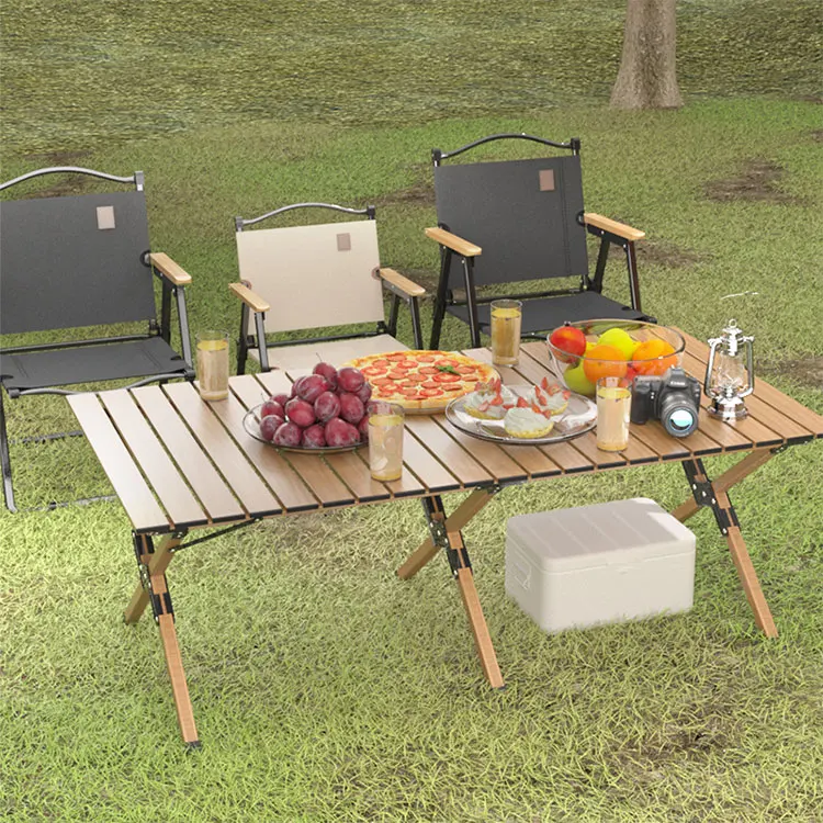 Wholesale 2022 Hot sales Easy Carry Light Weight Aluminium Folding Camping Table and Chair