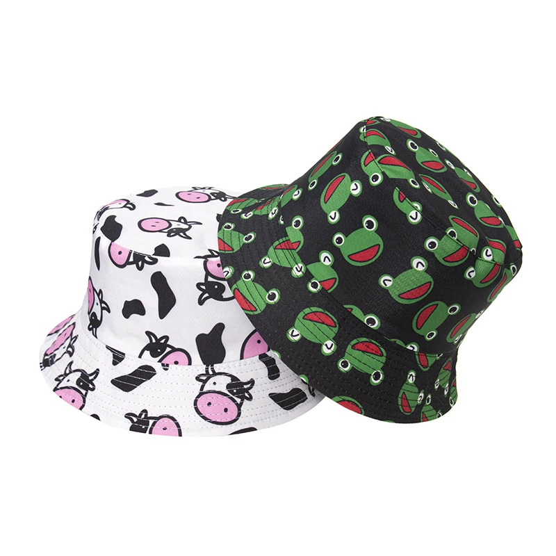 Wholesale cute kids unisex custom embroidery bucket hat fishing hats sun protection cap