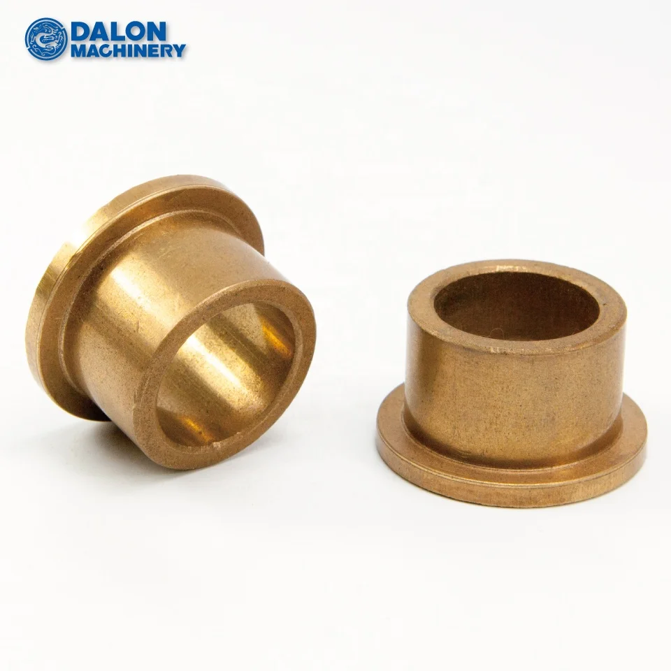 Sintered Metal Bronze Flanged Sleeve Plain Bush Bearing