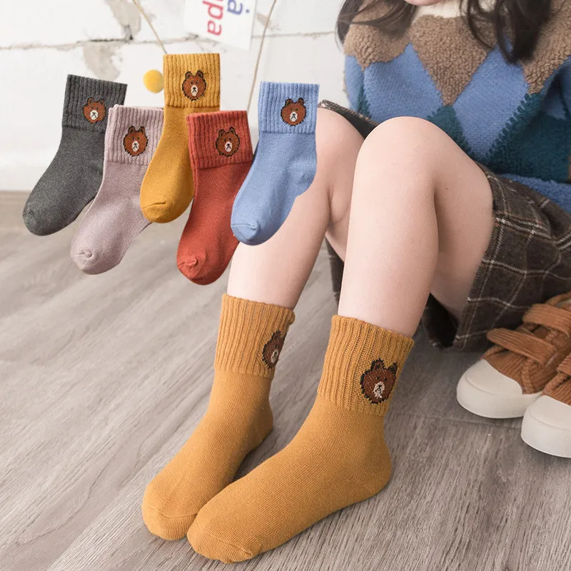 Wholesale Baby Socks Gift Set NEW Custom Infant Combed Cotton Animal Toy Sock Toddler Winter Kids Children Cute Cartoon