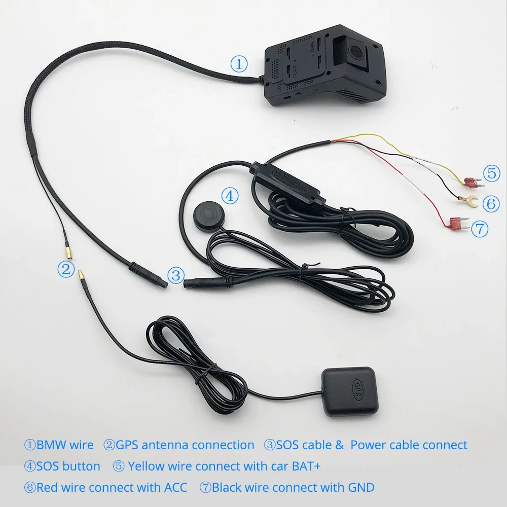 JX17JC400P 4G GPS DashCam Live Monitoring Car DVR  Wifi Hotspot Dashcam Cut-Off Fuel 1080P Recorder Front & Inside Camera