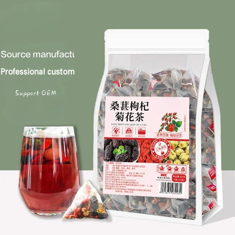 Mulberry Goji Berry Chrysanthemum Tea 7g Customizable OEM Processing Independent Triangle Bag Manufacturer Wholesale