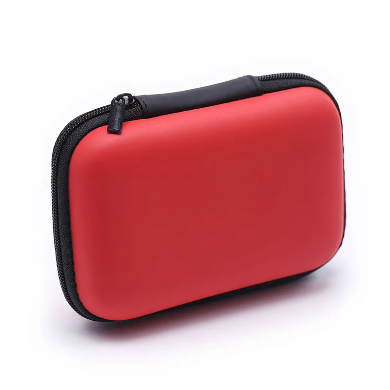 Custom logo Portable zipper EVA earphone case wireless Speaker earbuds earphone carry small tool eva case