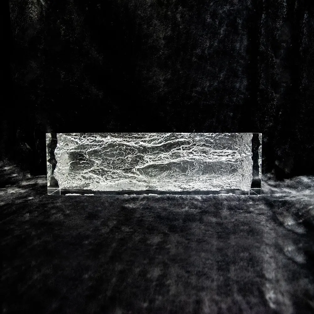 Nordic creative simple modern horizontal garden Vases flower pots with flowers handmade sculpture white transparent clear Vase