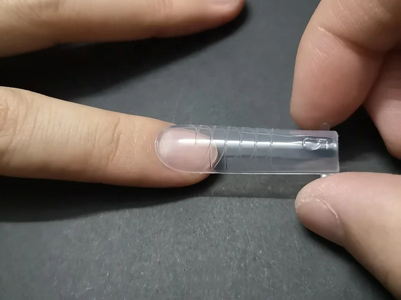 Dual Nail Forms 120pcs French False Tips Builder UV Nail Gel System Acrylic Nail Art Decorations Long Full Cover Easy Tools