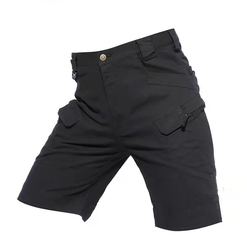 IX7 Secret Service Camouflage Stretch Shorts Anti-Wrinkle Tactical Cargo Mesh Gym and Basketball Shorts Zipper Fly XS Size