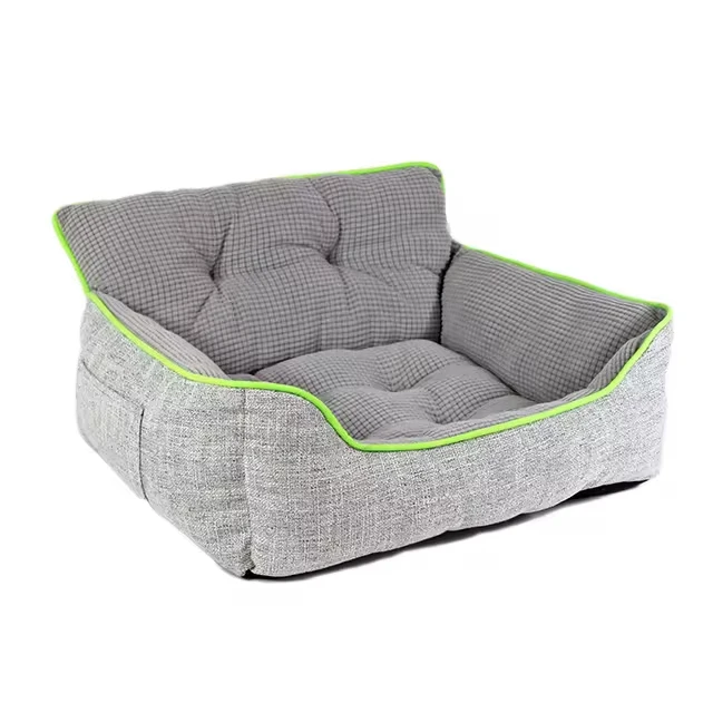 2024 Hot Sale Yiwu Agent Wholesale popular Soft Warm pet bed sofa-style orthopedic pet dog bed dog car seat