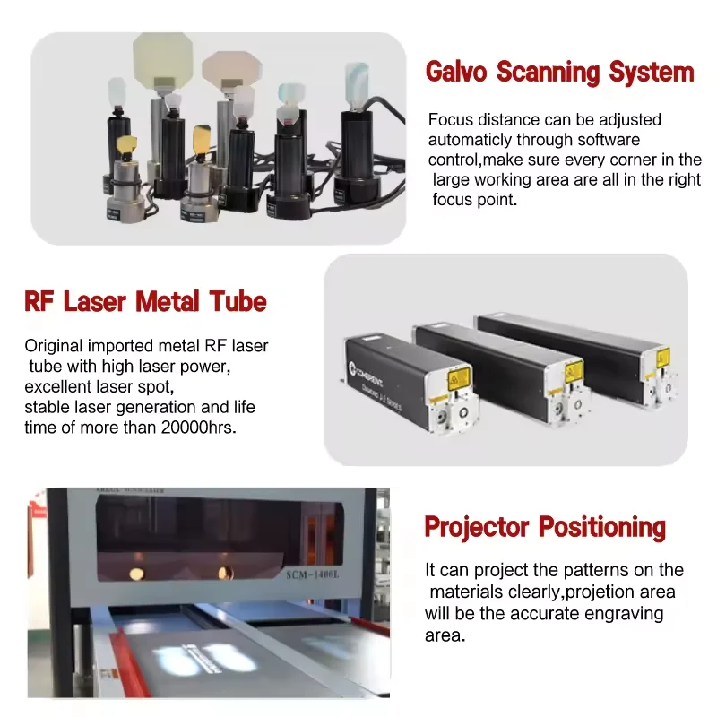 ARGUS automatic big area CO2 Laser Engraving Machine for Jeans 4 switch table laser printing Denim Fabric