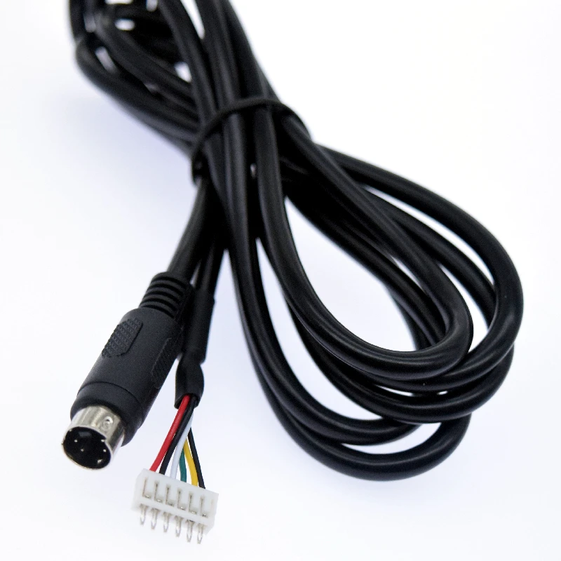 custom black 4 pin mini din male connector s-video cable 1.5 meter ps2 to pc Adapter Cable Audio Cables
