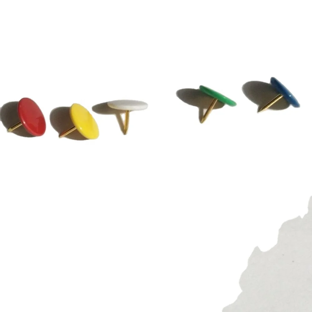pvc coated thumbtack  120pcs in transparent plastic box  colorful push pin wall board drawing pin