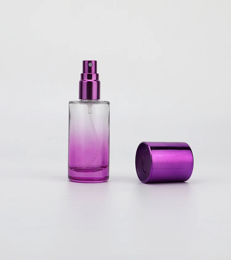 Refillable 15ml 1oz 2oz Matte Colorful Glass Fine Mist Spray Bottle With Spray Pump Cap