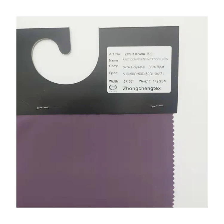 
Sustainable recycled fabric for leggings sportswear t-shirt Repreve RPET polyester pet made from recycled plastic bottles 