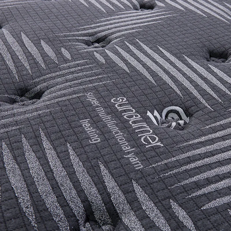 Bamboo Charcoal Fabric Queen Size Mattress Compressed In Box 2 inches Latex Gel Memory Foam Pocket Coil Spring Mattress