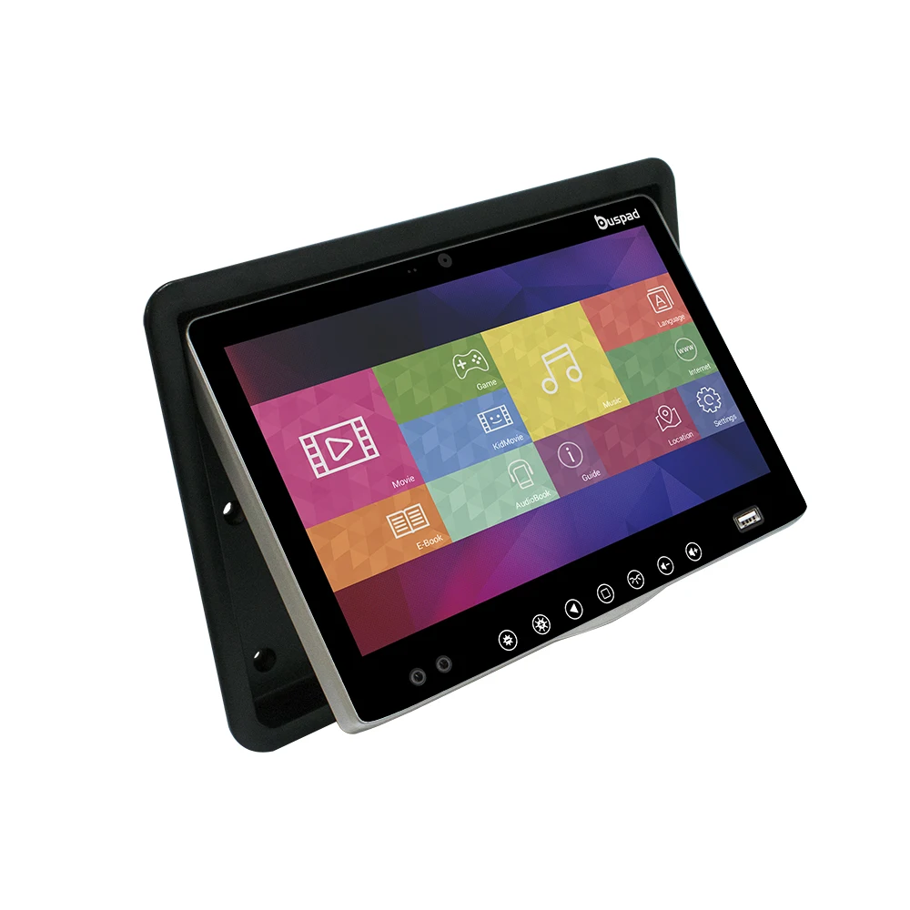 9 Inch Seat Back android IPS monitor for Bus VOD entertainment system  with wifi headrest LCD tft touch screen