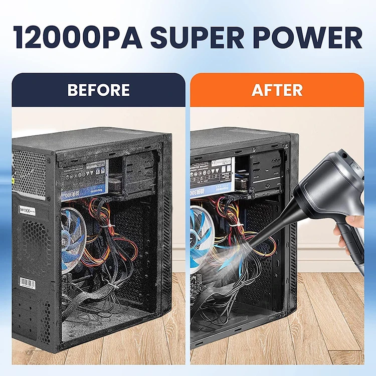 High Powered Brushless Motor 12000pa Handheld Vacuum Cleaner Wireless Low Shipping Car Hover Vacuum Cleaner