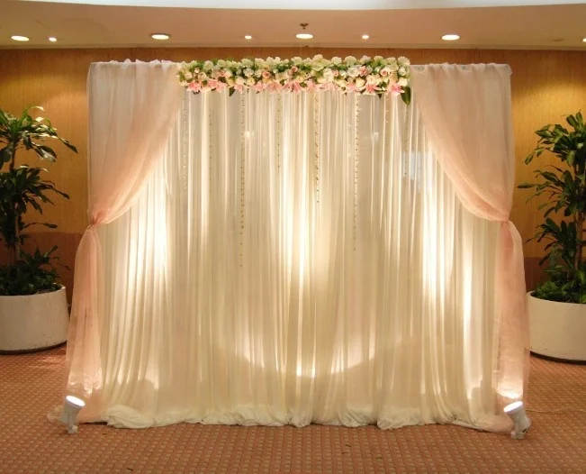 LZB086 Velvet Party Wedding Banquet Silk Hanging Drape Backdrop Curtain