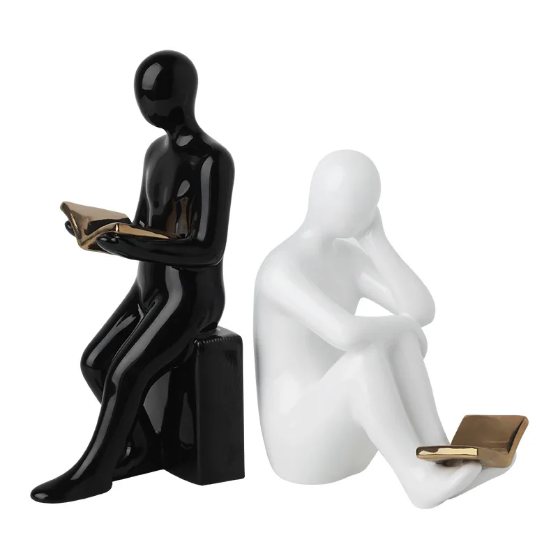 Desktop figures according to the type of ornaments bookshelf ornaments modern minimalist creative home decoration