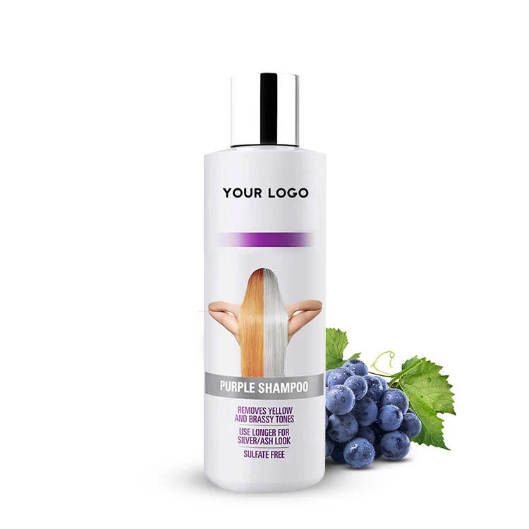OEM silver shampoo private label organic sulphate free