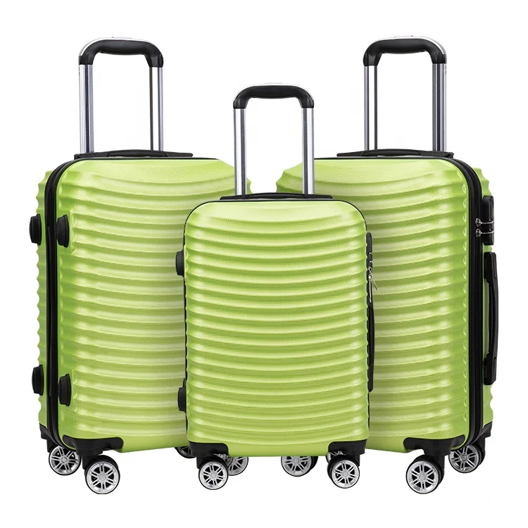 20/24/28 ABS 4 wheel Trolley Suitcase Luggage factory Set 3 piece of abs luggage set travel suitcase