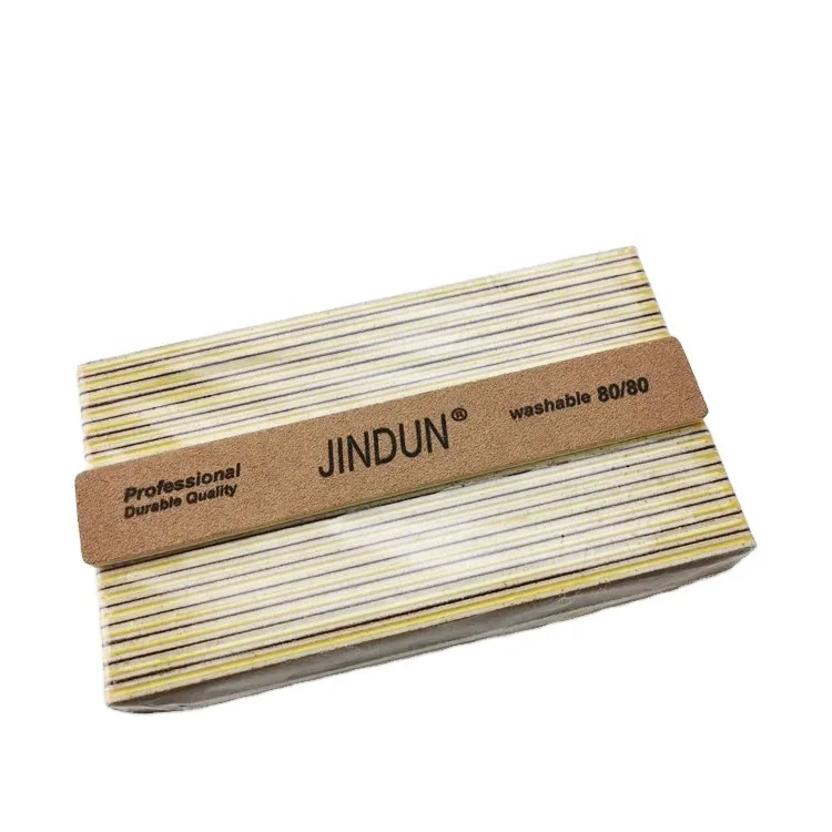 Factory Wholesale Top Quality Crystal Washable Nail File Yellow Waterproof File Custom Logo