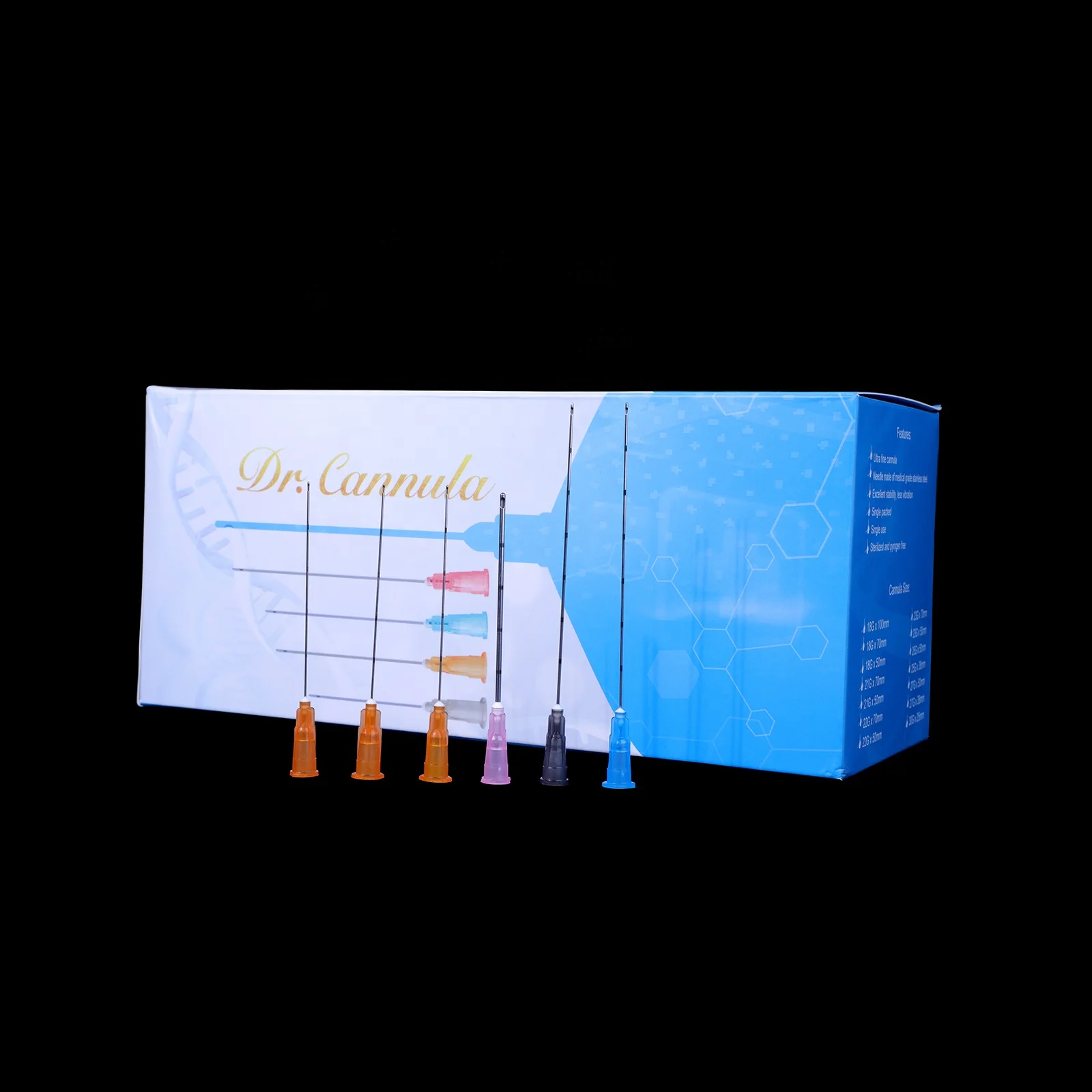 Medical supplier micro cannula needle Blunt Tip Micro Cannula 25g 50mm micro cannula