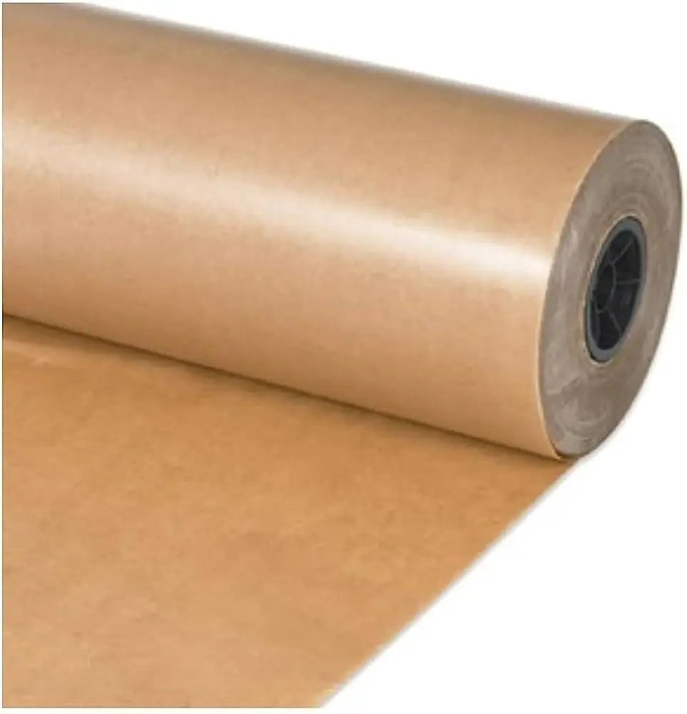 One Side PE Coated Paper 85gsm Food Grade Contact Grease Oil Water Repellent Brown PE Coated Kraft Paper Rolls Sheets