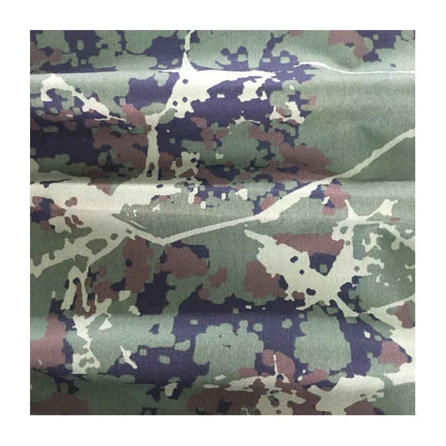 New low-priced military aramid numerical woodland camouflage  clothing flame retardant printed fabric