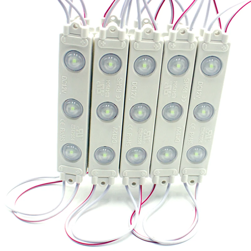 11120 waterproof IP65 dc 12v 3 led 3.6w 2835 cool white injection 120lm 3.6w led module