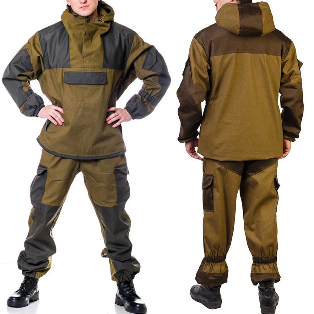 Outdoor Camo Hunting Gorka 4 Tactic Suit Uniforms Autumn And Winter Warm Keeping Waterproof Hood Hunt Tactical Uniform for Men