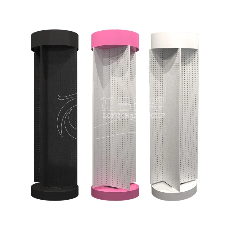 Оптовая продажа, вращающаяся витрина, крючок для вещей, полка, четыре подвесных полки