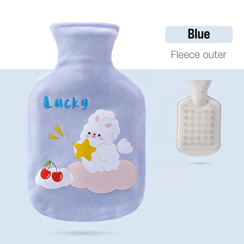 350ml Factory Wholesale Custom Reusaber Hot Water Bottles Rubber Hot Water Bag With Covers