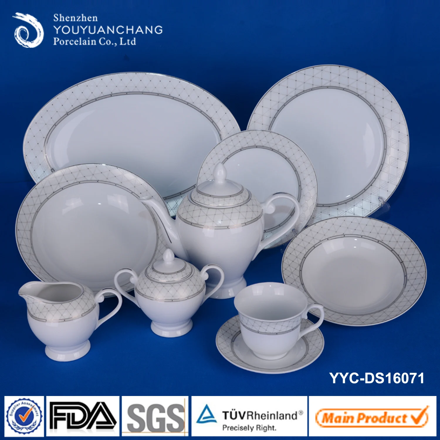 
Stock 47pcs porcelain dinner set cheap price 