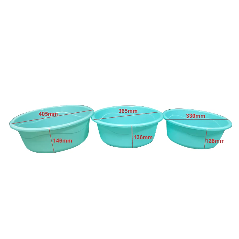 Unbreakable 3 Size Bathroom Round Plastic PP Wash Basin Used Mold