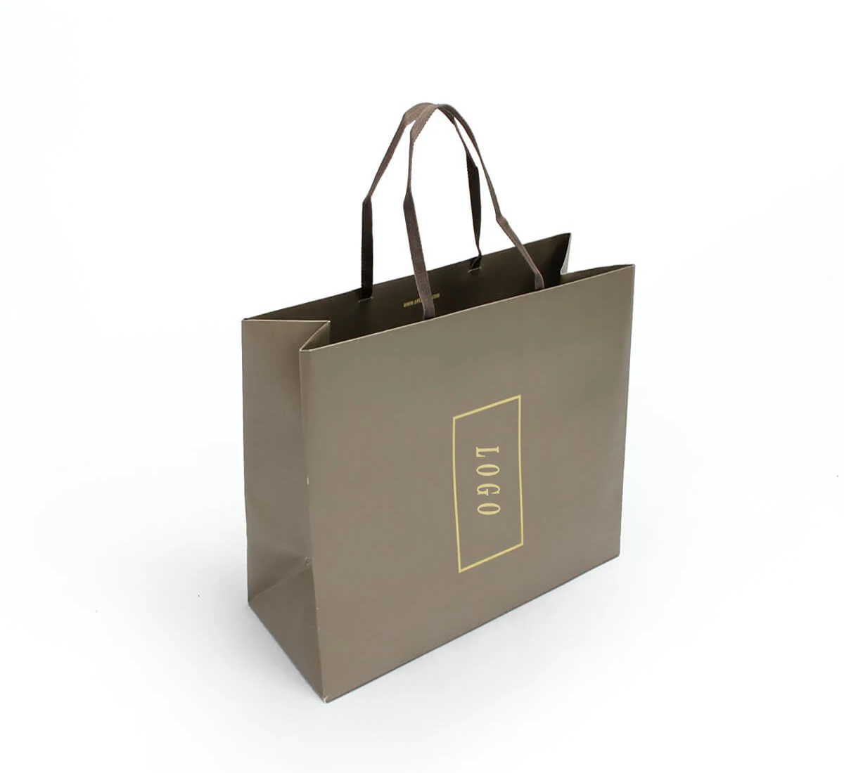 Shopping Clothing Packing Delivery Handbags Foldable Flat Pack Gift Boxes Portable Paper Bag