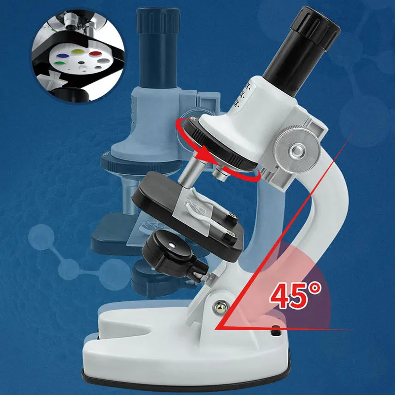 Students Smart Education Science & Engineering Toys Children Biological Microscope Kit for Kids