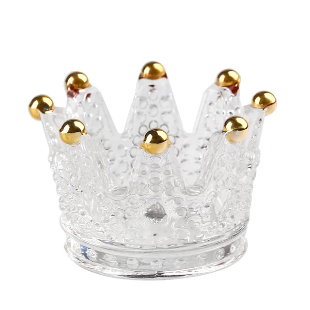  Высококачественная стеклянная пепельница mini crown из хрустального
