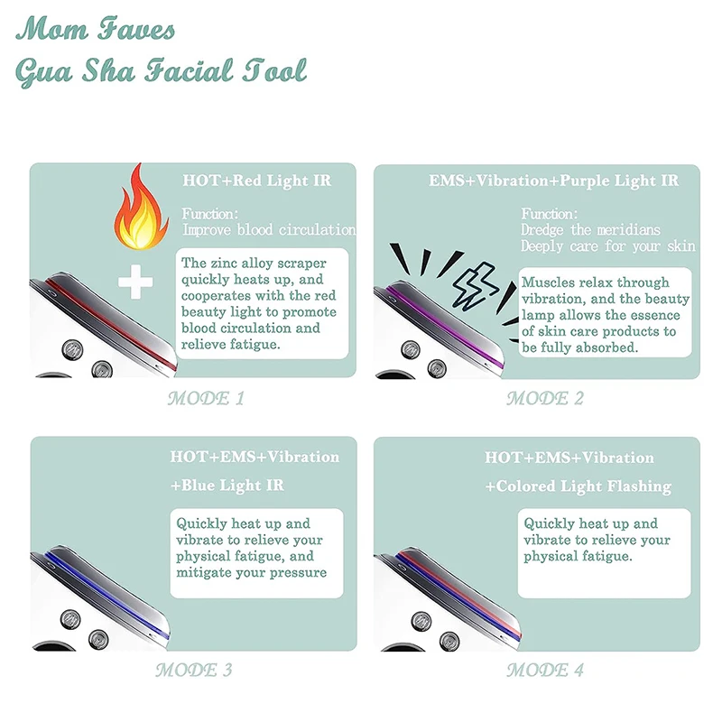 Gua sha equipment handheld electric vibration beauty instrument meridian dredging artifact Facial Body Massager