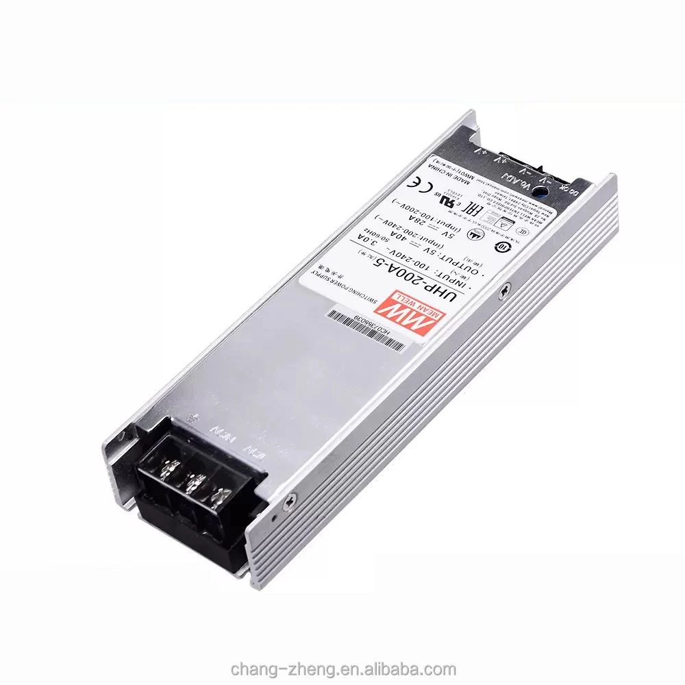 MEANWELL UHP-200A-5 200w 4.2v 4.5v 5v Ultra Thin Slim Power Supply with PFC for LED Display Application