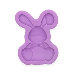 3d animal easter bunny cake decorating tools with chocolate fondant clay decoration silicone mold