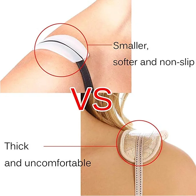 Anti-Slip Shoulder Pads Protectors Pads Underwear Holder Decompression Soft Silicone Bra Strap Cushion