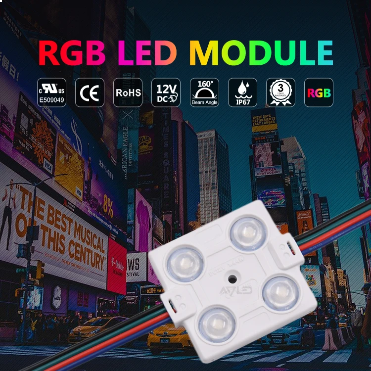 5050 Rgb Backlit Led Modul 4 chips 1.44W Lightbox Light Source RGB Led Module for Ceiling Lighting