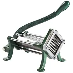 Manual Potato Fruit Slicer French Fries Cutter Machine With Blade Push Block Attachment Set