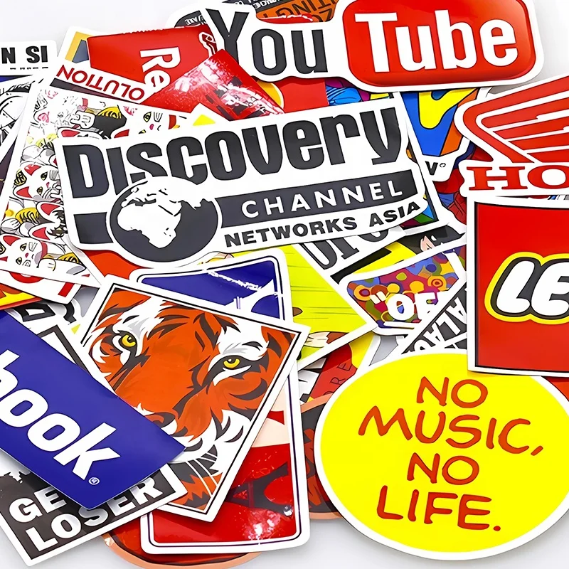 100pcs Waterproof Popular Cute Die Cut Sticker Custom Printing Vinyl Cartoon Stickers 100 pcs