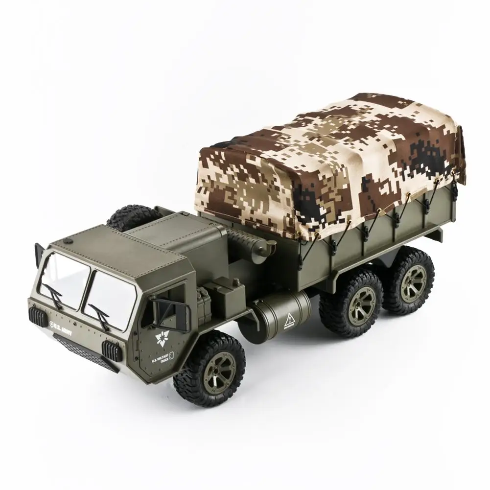 FY004 1/16 2 4 г 6WD Радиоуправляемый автомобиль США грузовик RTR гусеничный с палаткой мальчик Рождественский подарок