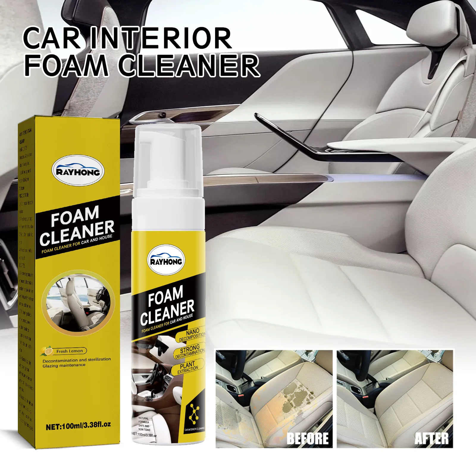 Wholesale All Multifunction Universal Multi Purpose Foam Cleaner Spray For Car Interior Inside Seats And House Cleaning