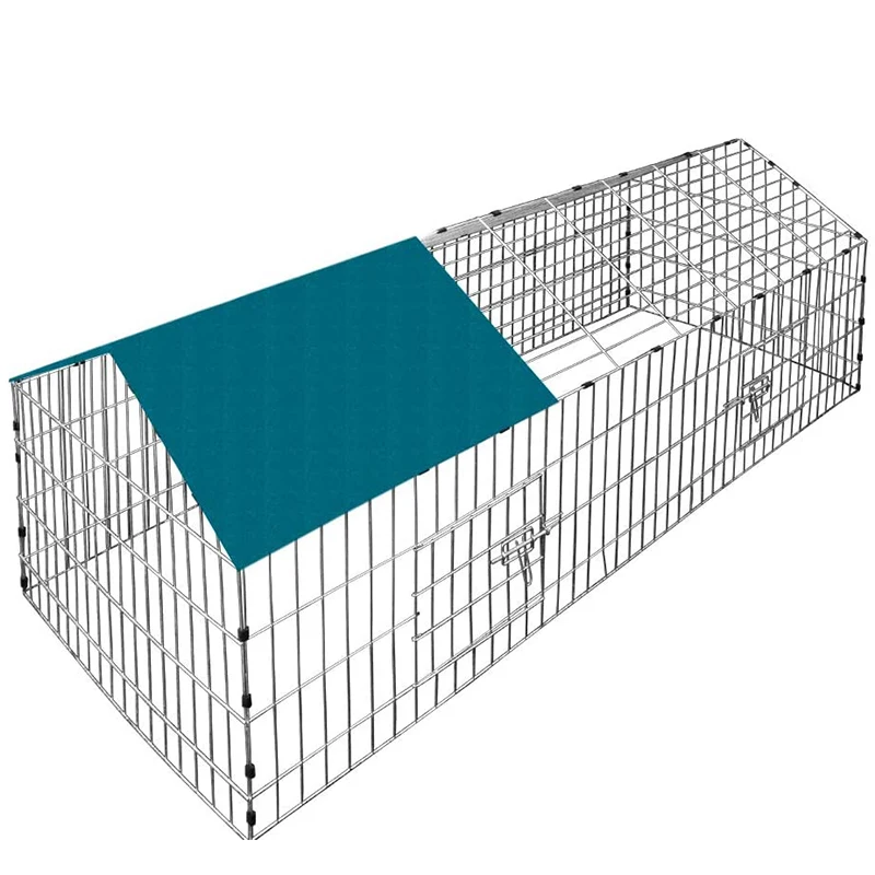Portable Movable Houses Chicken Coop Cover Walk in Pen Run Large Metal Chicken Coops Cage