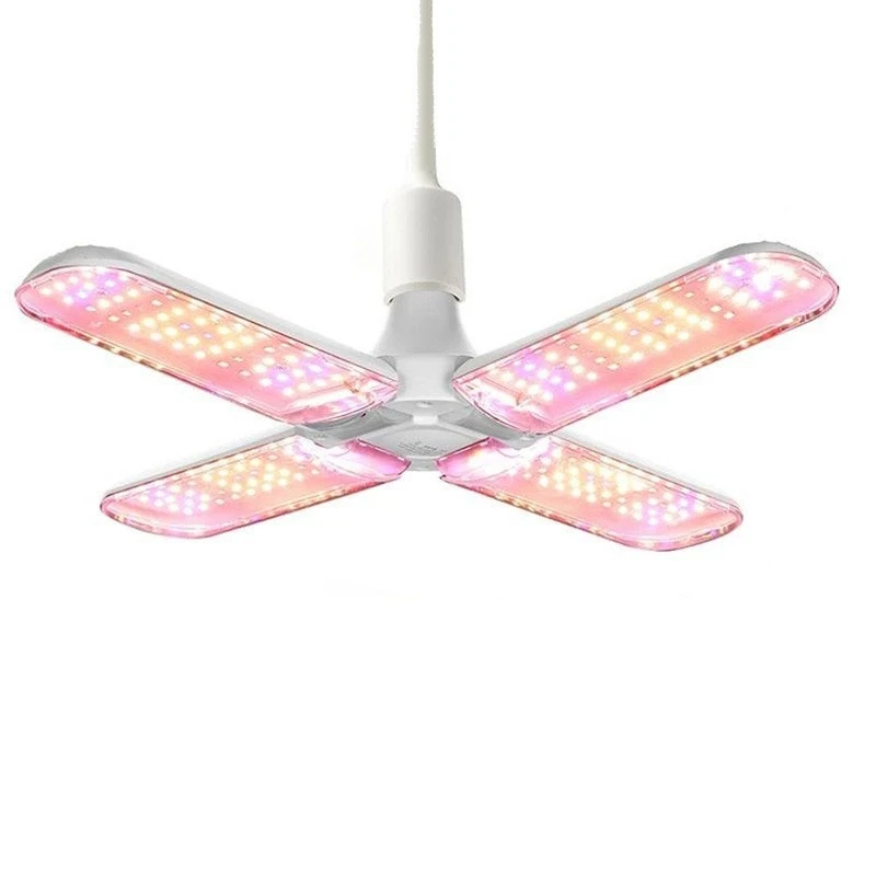 Folding three leaf LED full spectrum plant growth light 36W succulent flower vegetable greenhouse supplementary light