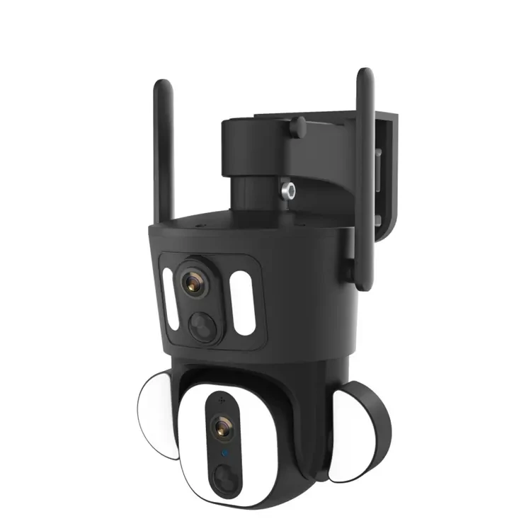 4MP Pir Ptz Dual Lens UBOX APP 9W Solar Wifi Battery Camera