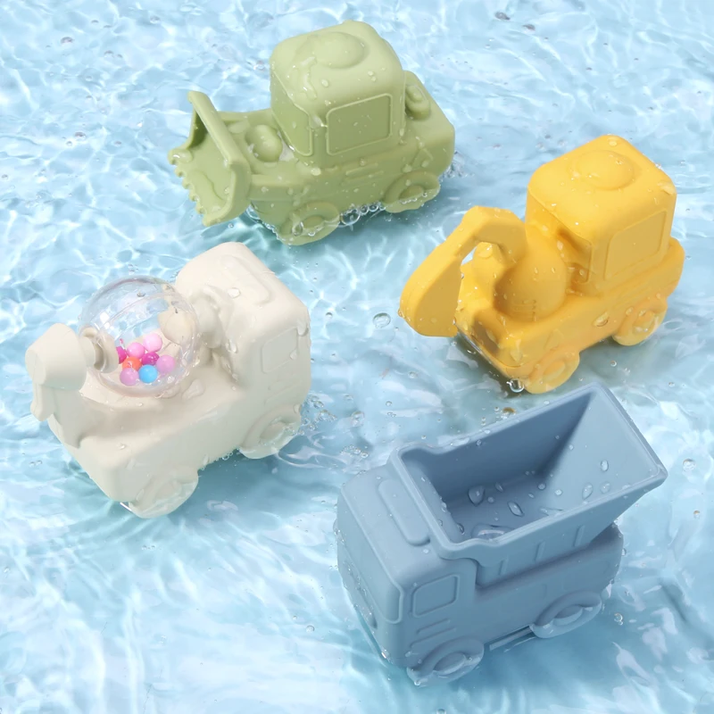 Bpa Free Kids Beach Sand Toys Summer Water Toy Shower Silicone Baby Bath Toy For Babies